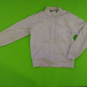 NIKE White Medium WindBreaker Zip Up